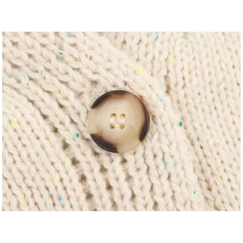 Cárdigan con bolsillo con botones para mujer, suéter liso de punto de manga larga con cuello en V, Tops elásticos para mujer