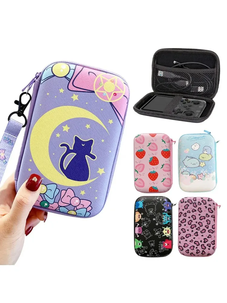 Lanyards Lagerung Tasche Fall Für R36S R36H RG35XX H R36 Ultra K36 Video Spiel Konsole Handtasche Beutel Schutzhülle Box Zubehör