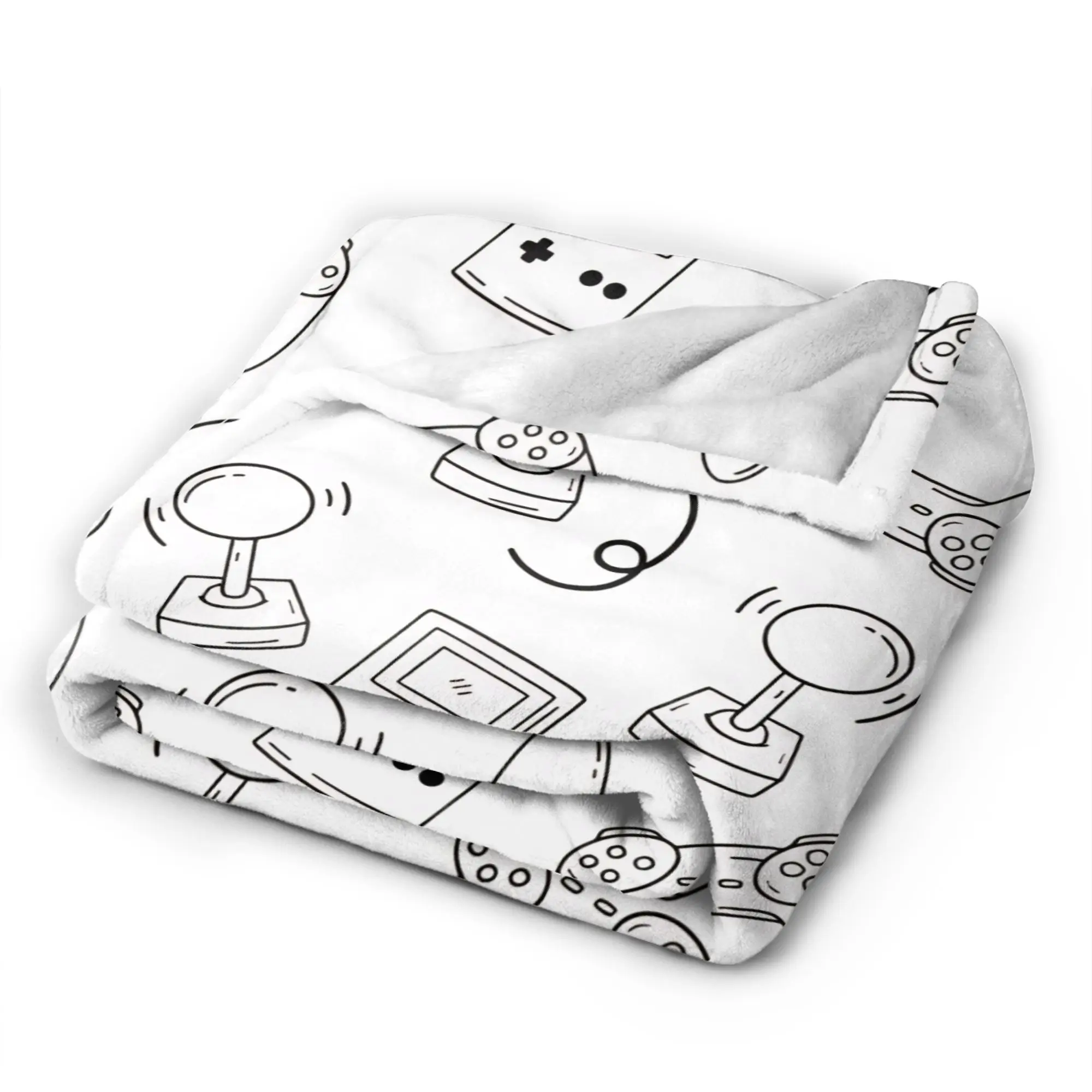 Warm Soft Blankets Kids Adult Airplane Travel The Evolution of Video Game Throw Blanket  Flannel Bedspread   Sofa Bed Cover
