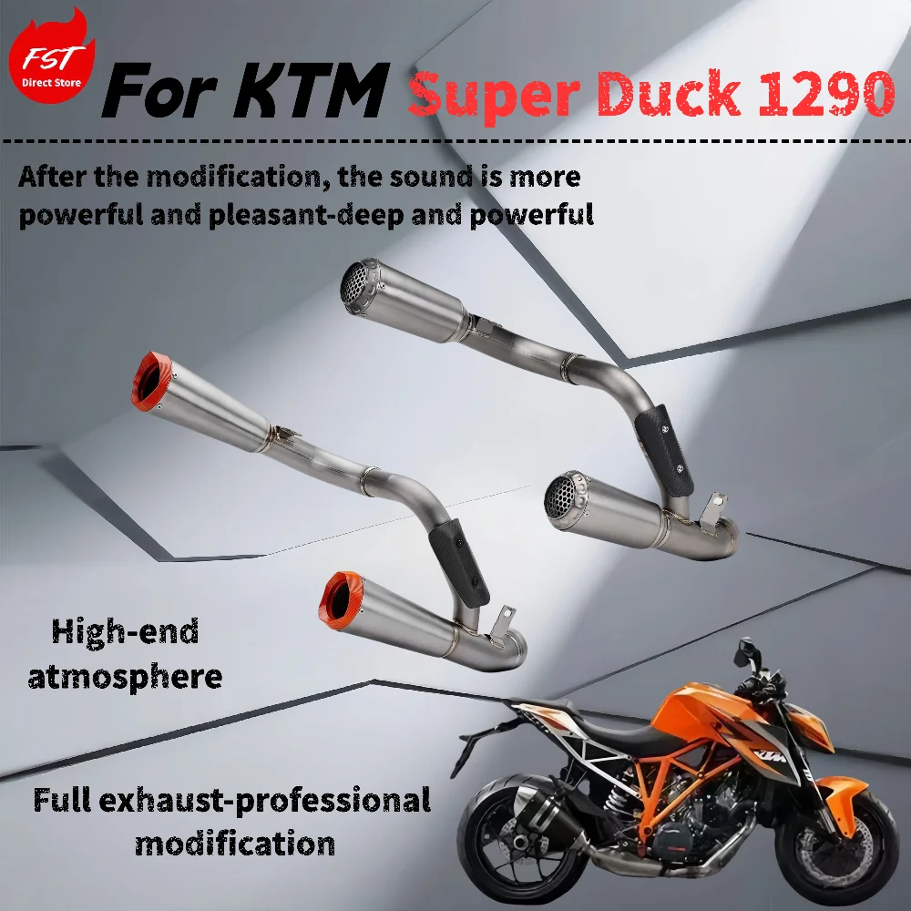 For KTM Super Duck1290-Modified Tail Exhaust Pipe - The Sound Is Deep, Rich and Powerful