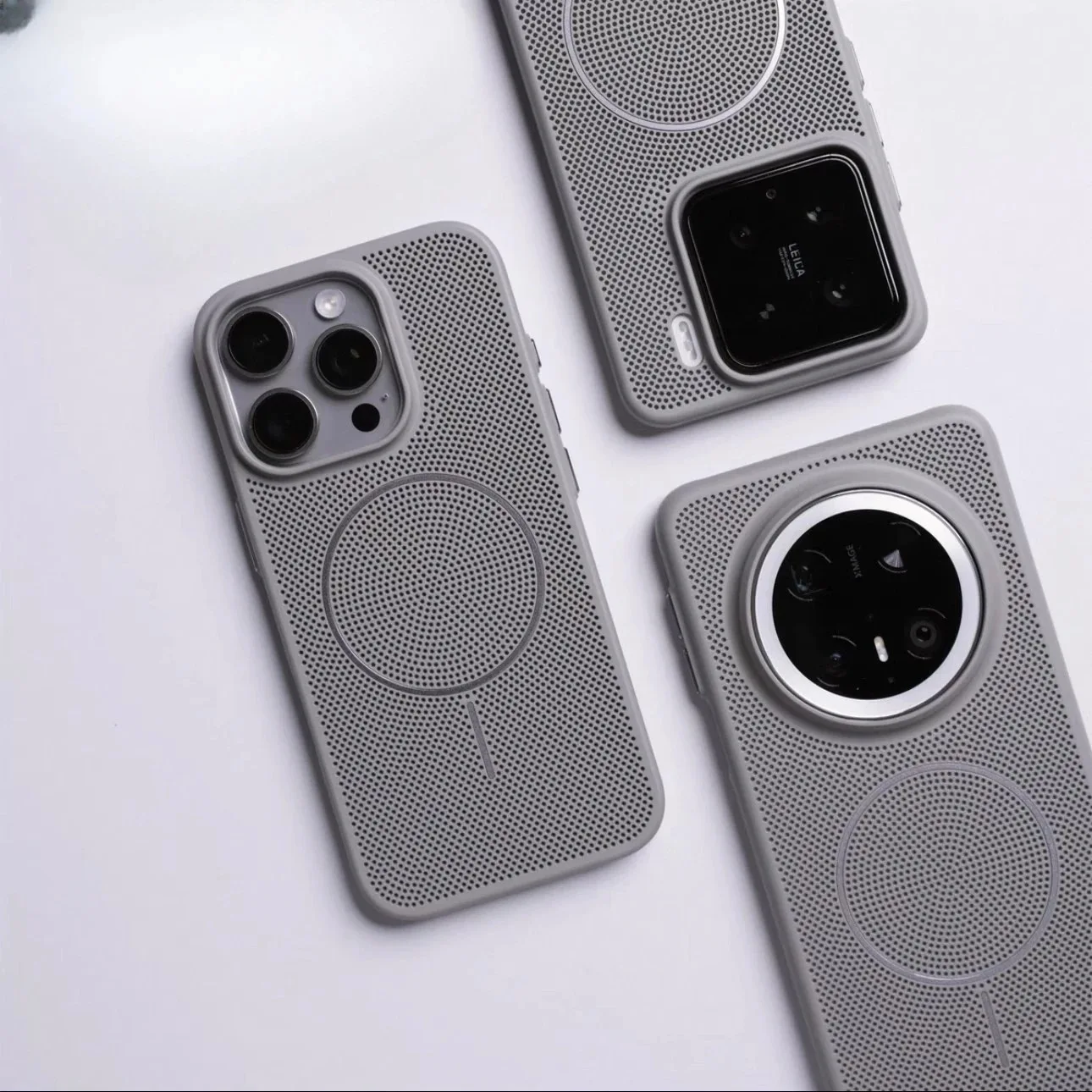 Luxury Cooling Mesh Breathable For Magsafe Magnetic Case For iPhone 16 15 14 13 12 11 Pro Max Plus Wireless Charging Hard Cover