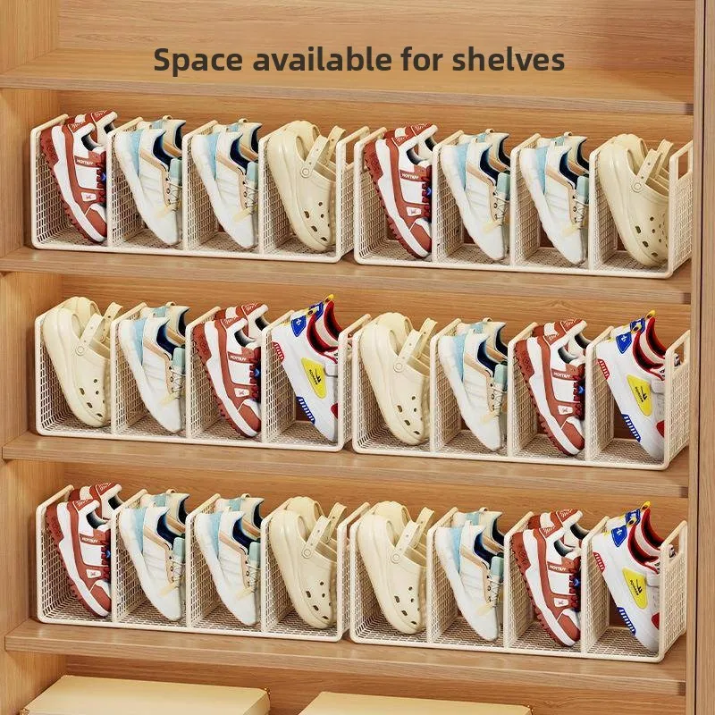 Children's Shoe Storage Rack Indoor Cabinet Shoe Box Baby Shoe Cabinet Organizer Space Saving Shoe Support Shelf