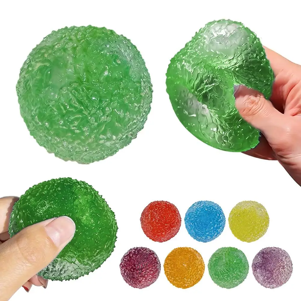 Sensorischer Stressabbau-Ball: Wiederverwendbarer Slushie-Quetschball mit Knistergeräusch, Kreatives Formbares Fidget-Knetmaterial für Alle Altersgruppen