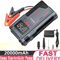 Portable Car Jump Starter & Air Pump 4 In 1 150PSI Air Compressor PowerBank Booster Car Starter Device Automotive Tyre Inflator