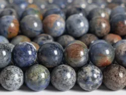 Natural stone Multicolor Dumortierite Beads Grade AAA Gemstone Loose Beads Round Size Options 6/8/10/12mm for Jewelry Making