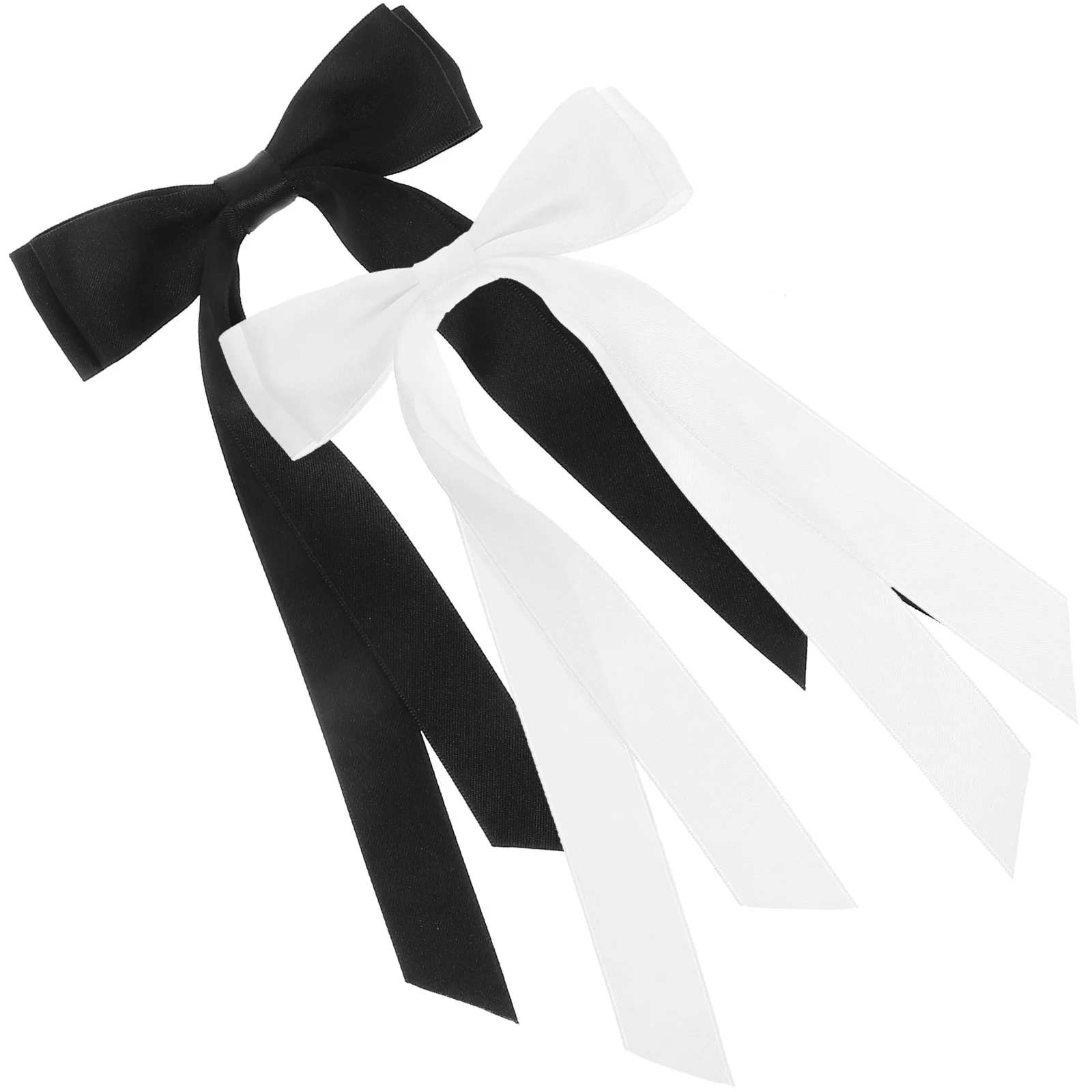 2개 세트 우아한 리본 헤어 클립 대형 리본 바레트 여성용 웨딩 생일 선물 장식용 헤어핀