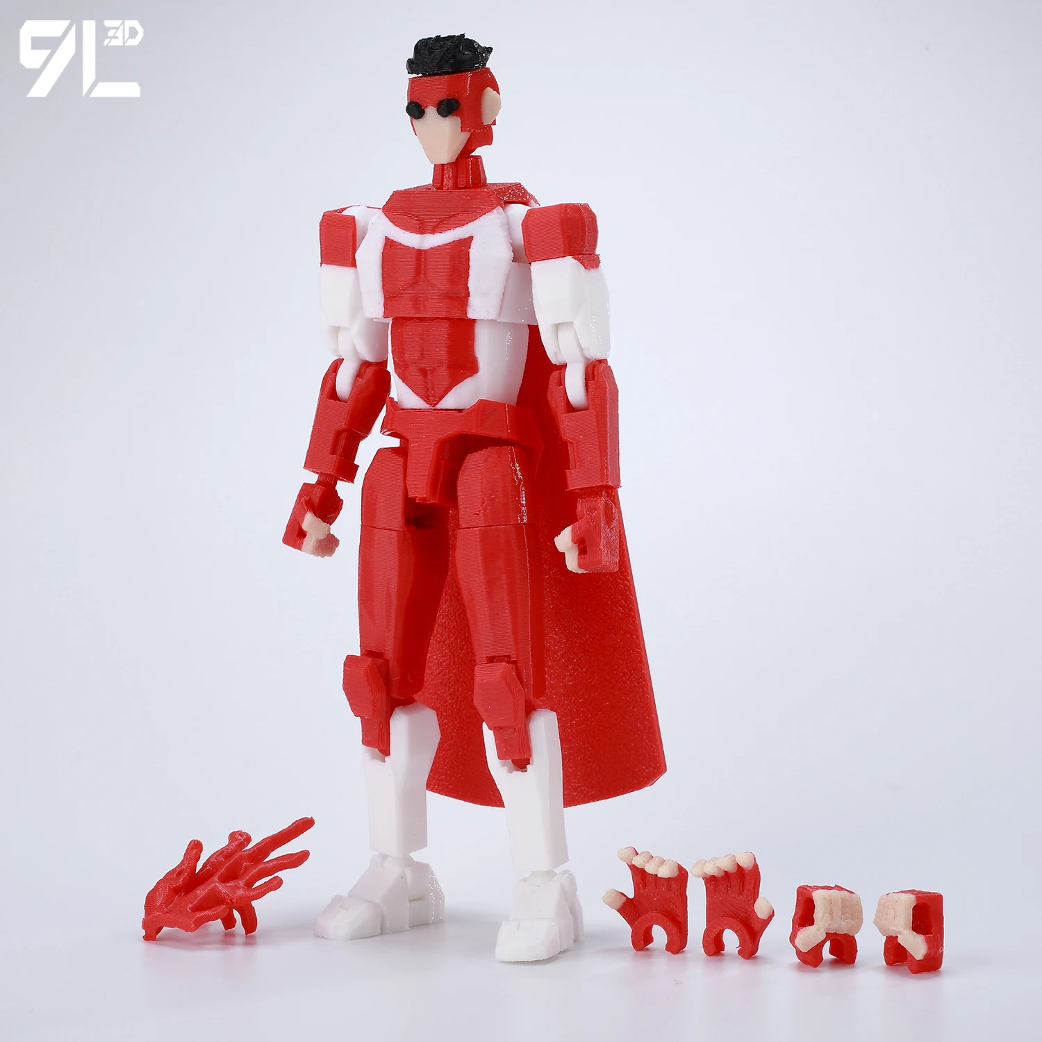9L3D Superhero Team Invincible Boy Heroes Action Figure Lucky13 Dummy13 Veelkleurige T13 Multi-Jointed Collectible Toys Titan13