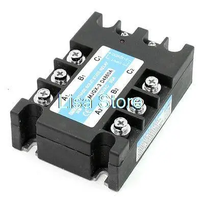 MJGX-3 D4860A Black Rectangle Solid State Relay 480VAC 60A