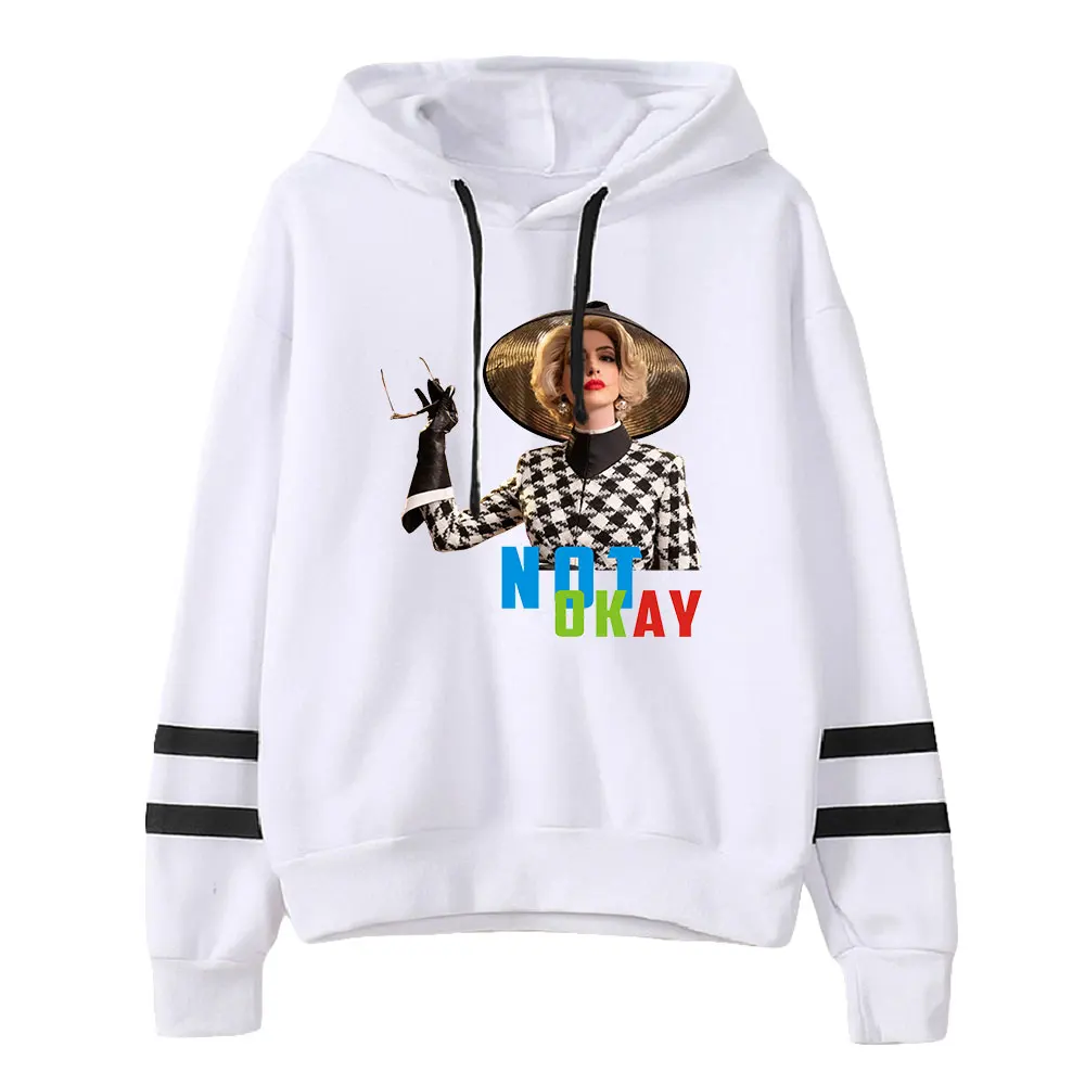 

Not Okay Movie 2022 Unisex Pocketless Parallel Bars Sleeve Sweatshirt Women Men Hoodie American Movies Fashion Clothes