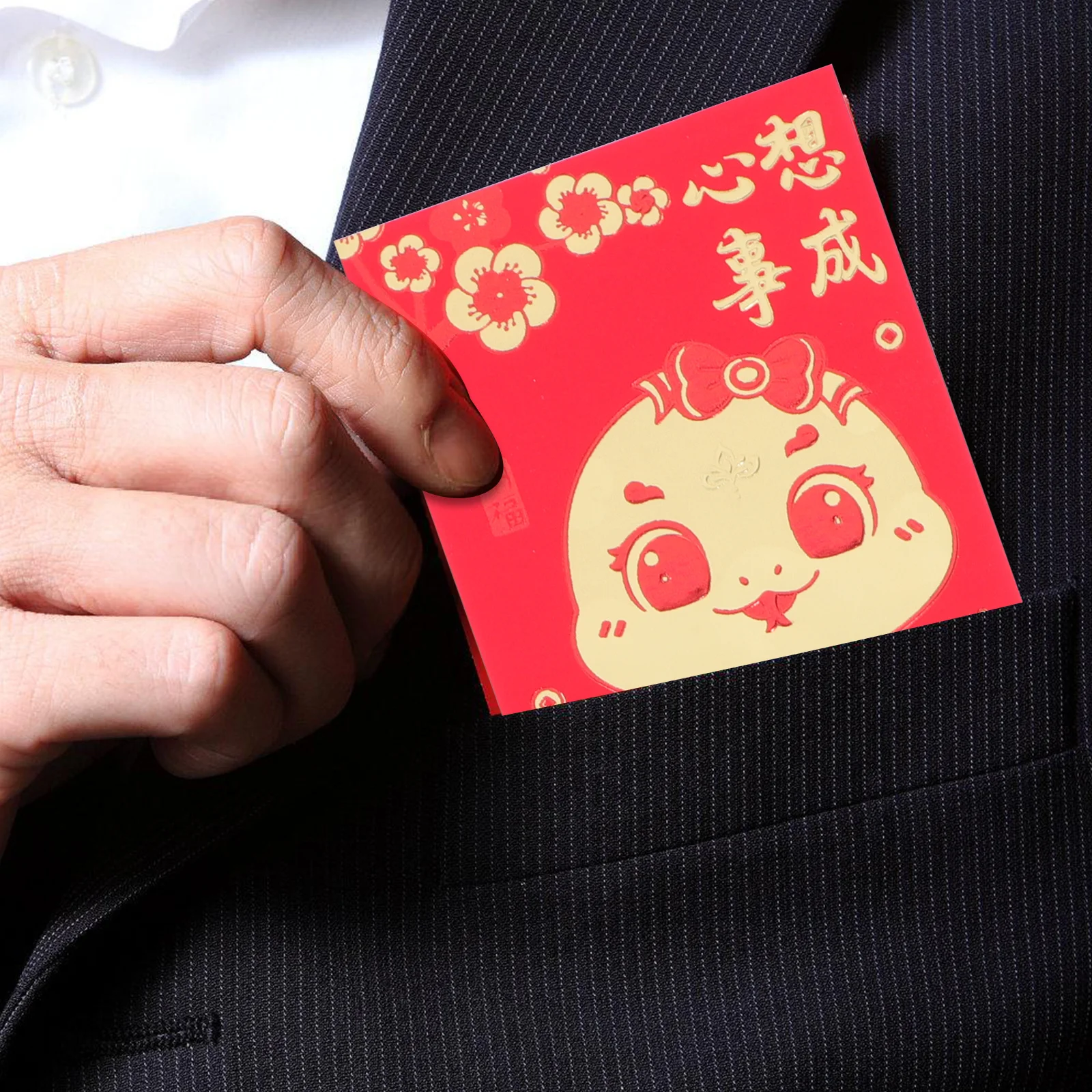 

36Pcs Snake Year Red Packets 2025 Lunar New Year Paper Money Envelopes Festive Lucky Packets Prosperity Gifts Red Envelopes