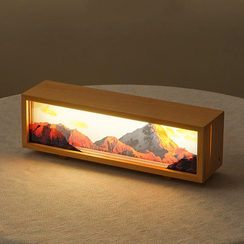 

Mother's Day souvenir Meili Snow Mountain Rizhao Jinshan Pat Night Light Gift
