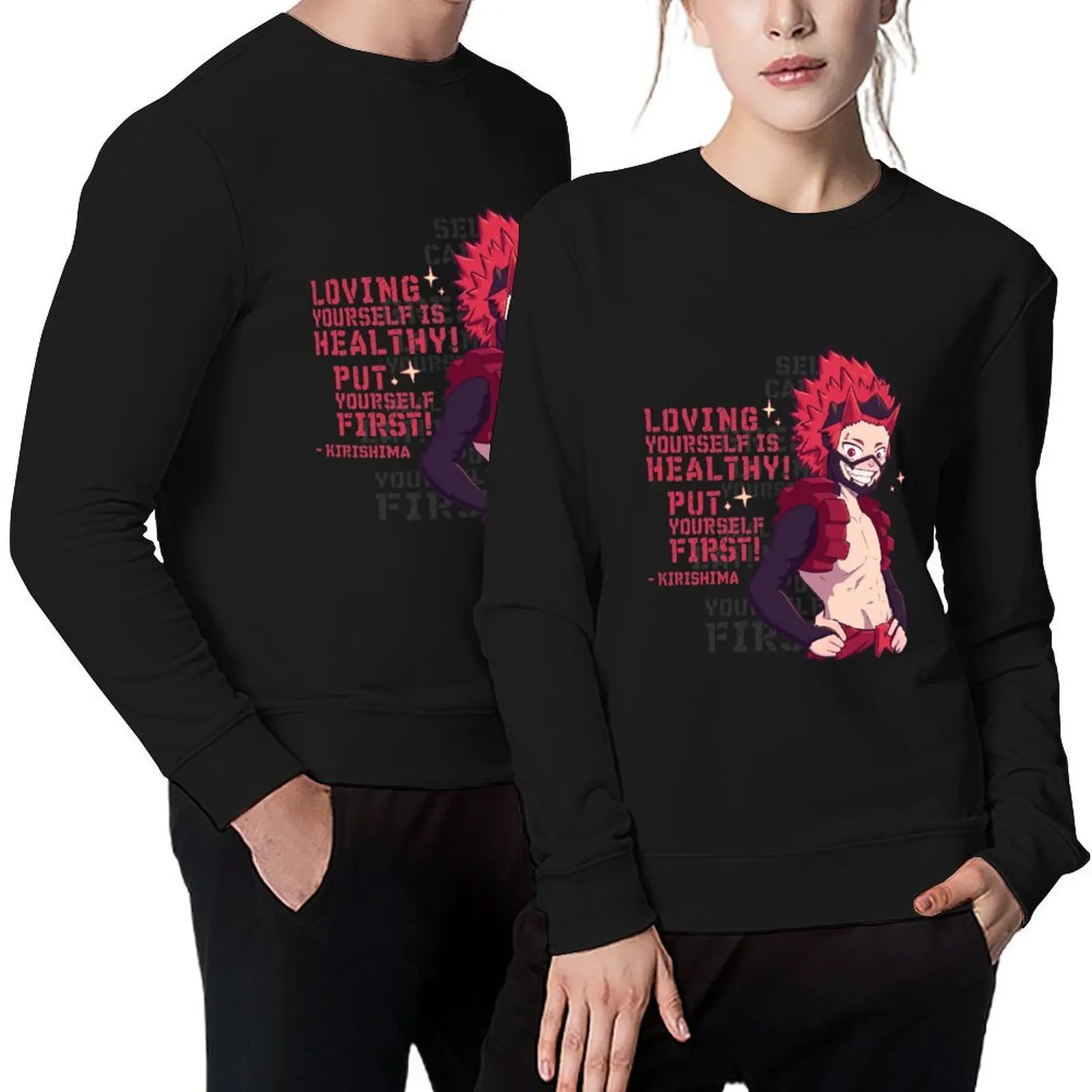 

Motivational Kirishima Pullover men wear fashion men men's clothes autumn new products sweatshirt men
