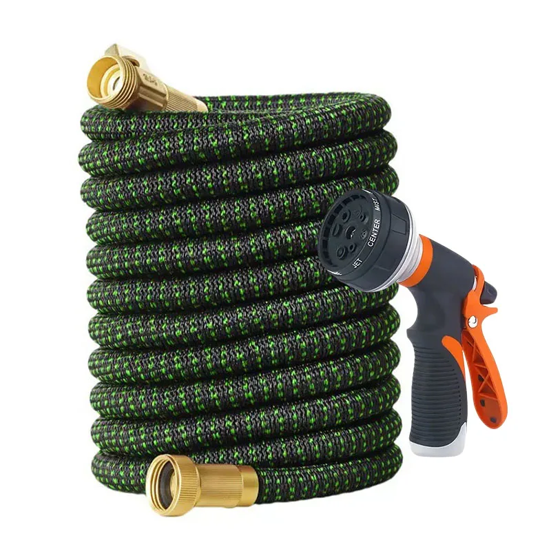 

Пистолет для полива под высоким давлением, гибкий шланг Magic Hose, более износостойкий, прочный, с регулируемым распылением, для полива газонов