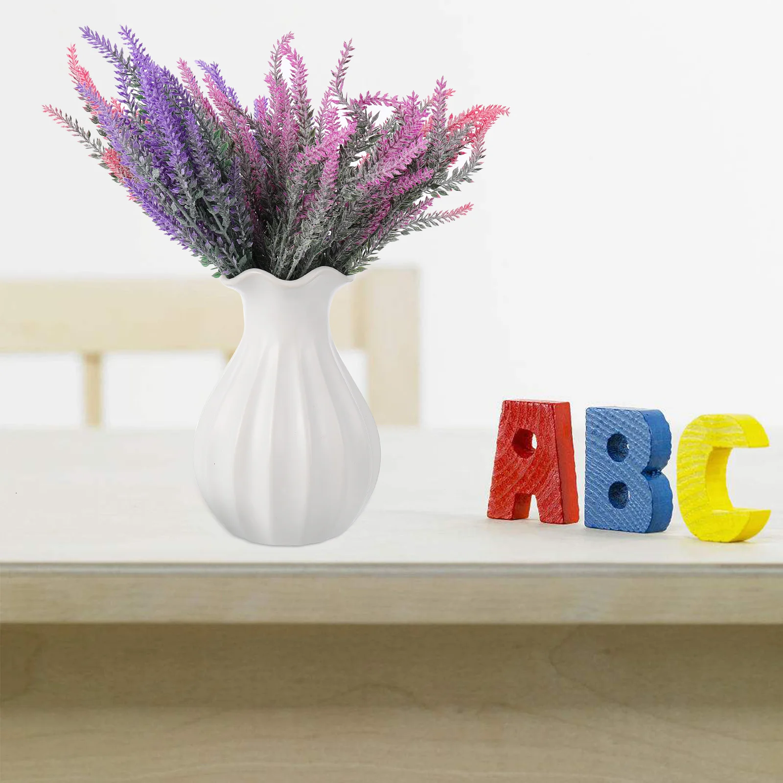 

6pcs Realistic Lavender Ornaments Artificial Banquet Arrangements Flowers Home Wedding Party Decorations Photo Props