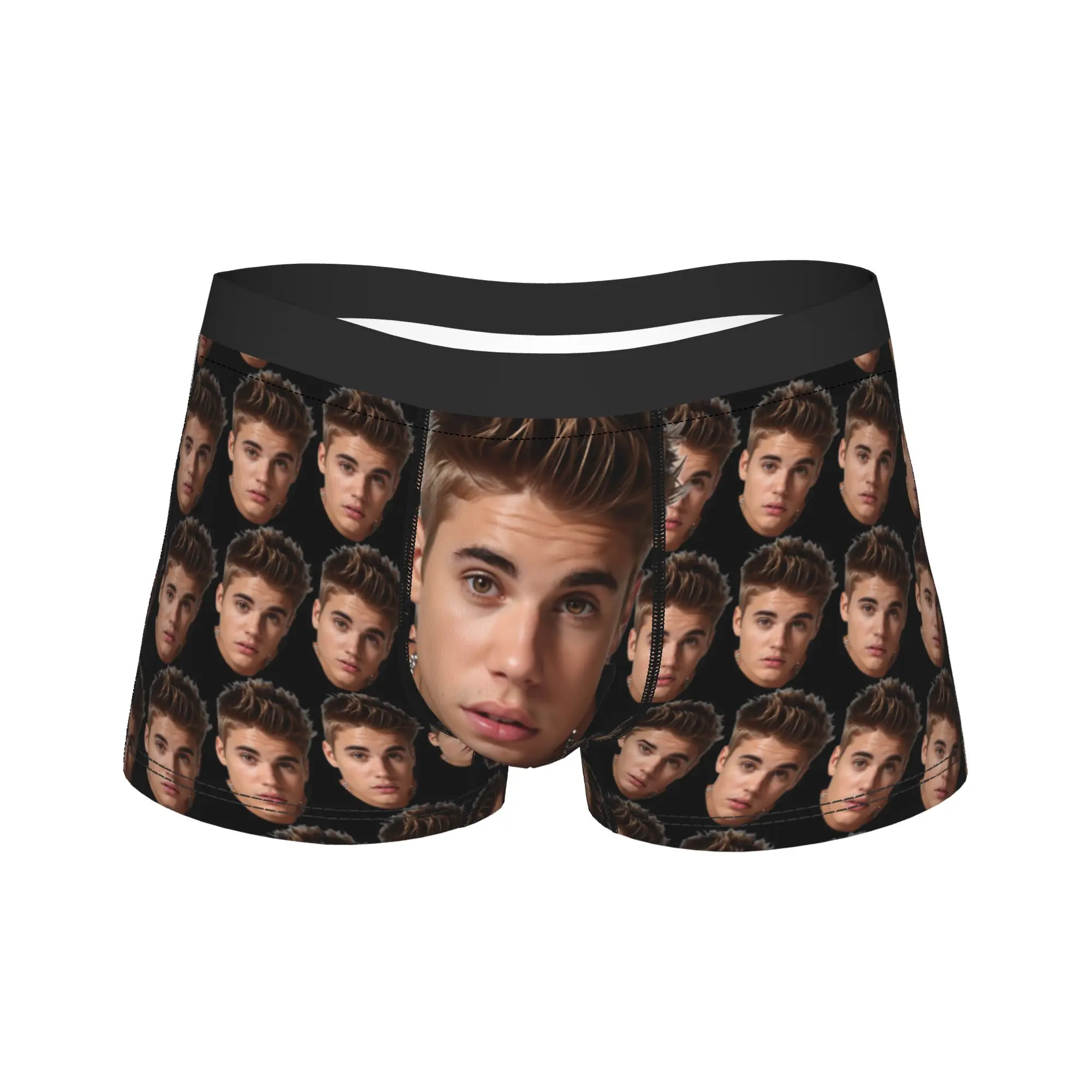 

Justins Biebers Underwear Comfortable Underpants Custom Shorts Briefs For Man Pouch Plus Size Boxer Shorts