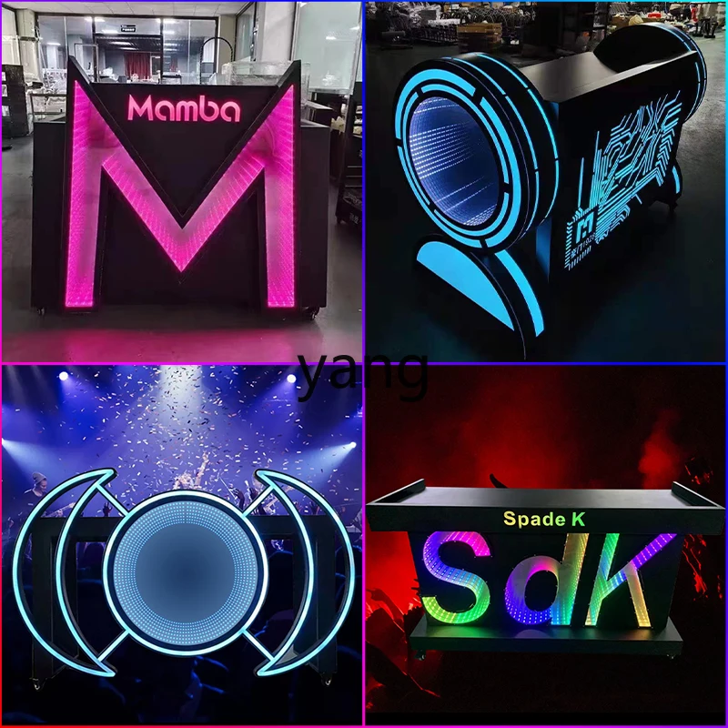 LTT Acrylic Table Box KTV Lift Table Movable DJ Table