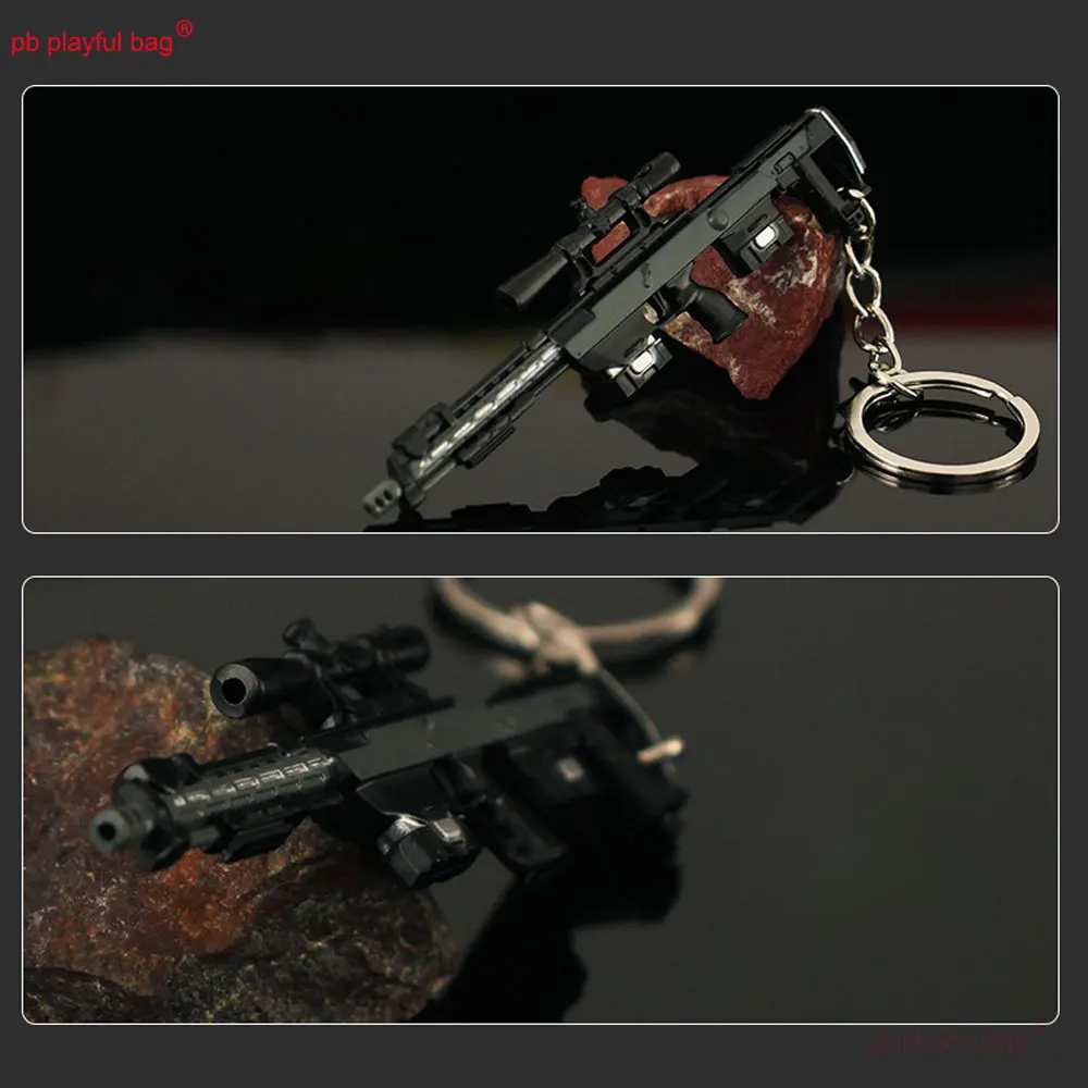 9cm Mini Stopowy Wisiorek Mała Karabinowa Karabinka Snajperskiej DSR-1 Model Pistolet Brelok Ozdoba Figurki Akcji Prezenty Kolekcje Zabawki dla Dzieci ZG420