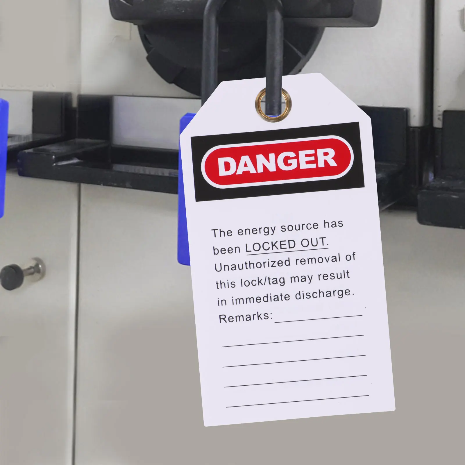 10pcs Tags Equipment Safety Warning Labels Do Not Operate Danger Signage PVC Metal Factory Hanging Tags