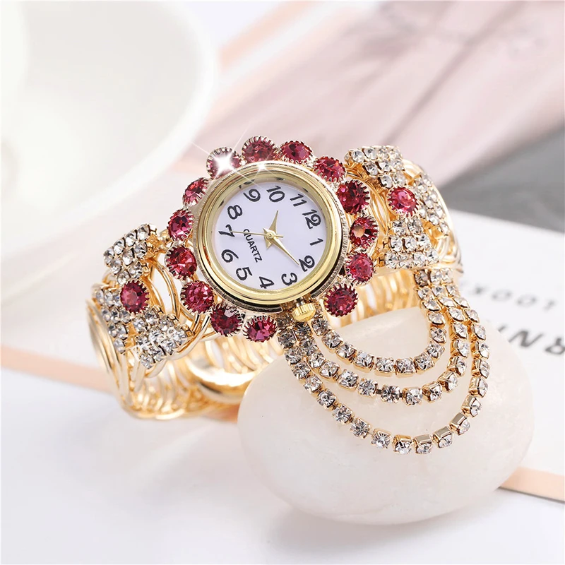 Pffee relógio de luxo pulseira para mulheres diamante relojes de pulsera de cuarzo senhoras relógio montres femmes presente para namorada