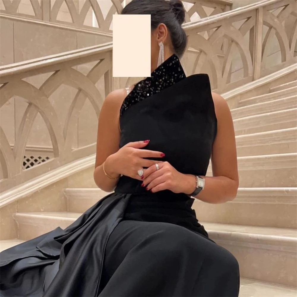 Customized Fashion Strapless Sheath Celebrity Sequin Draped S Occasion Evening Gown birthday dress for women luxury 2023