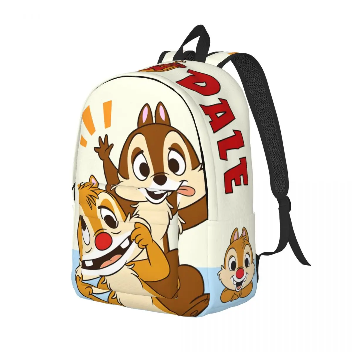 Light Chip N Dale Handbag High School Multi Compartment Disney Chip 'n' Dale Girl Kid Storage Bag Gift