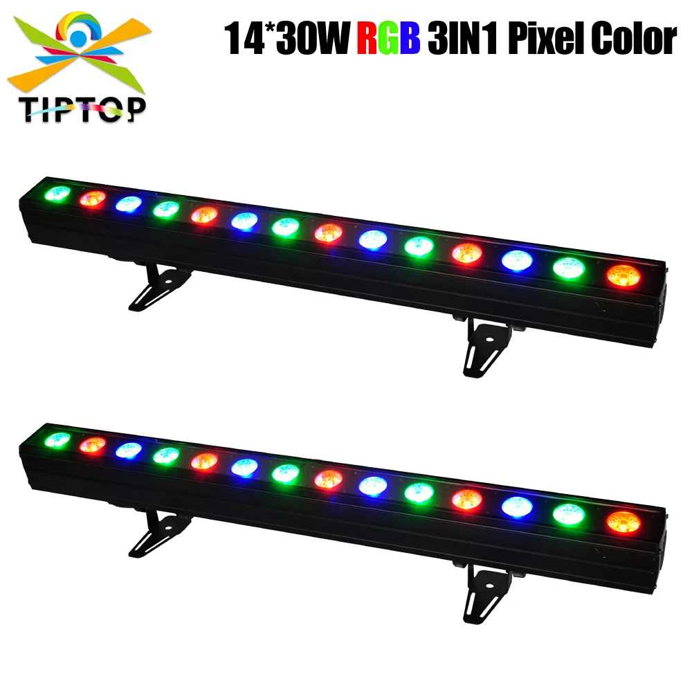 

Gigertop TP-WP1430B 14x30W RGB Triple Color 450W LED DMX 2/3/5/8/42/44CH Wall Washer Lighting Bar LED Stage Light Party DJ Show