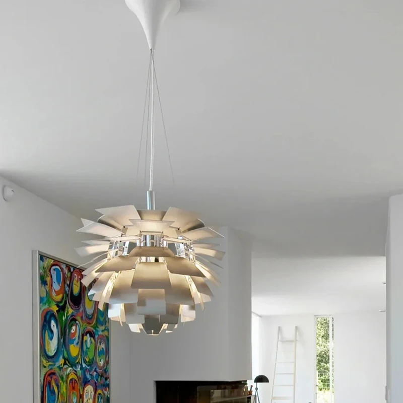 Nordic Danish Designer LED Pendant Light Modern LED Danish Design for Living Room Kitchen Home Decor Aluminum Hanging Chandelier