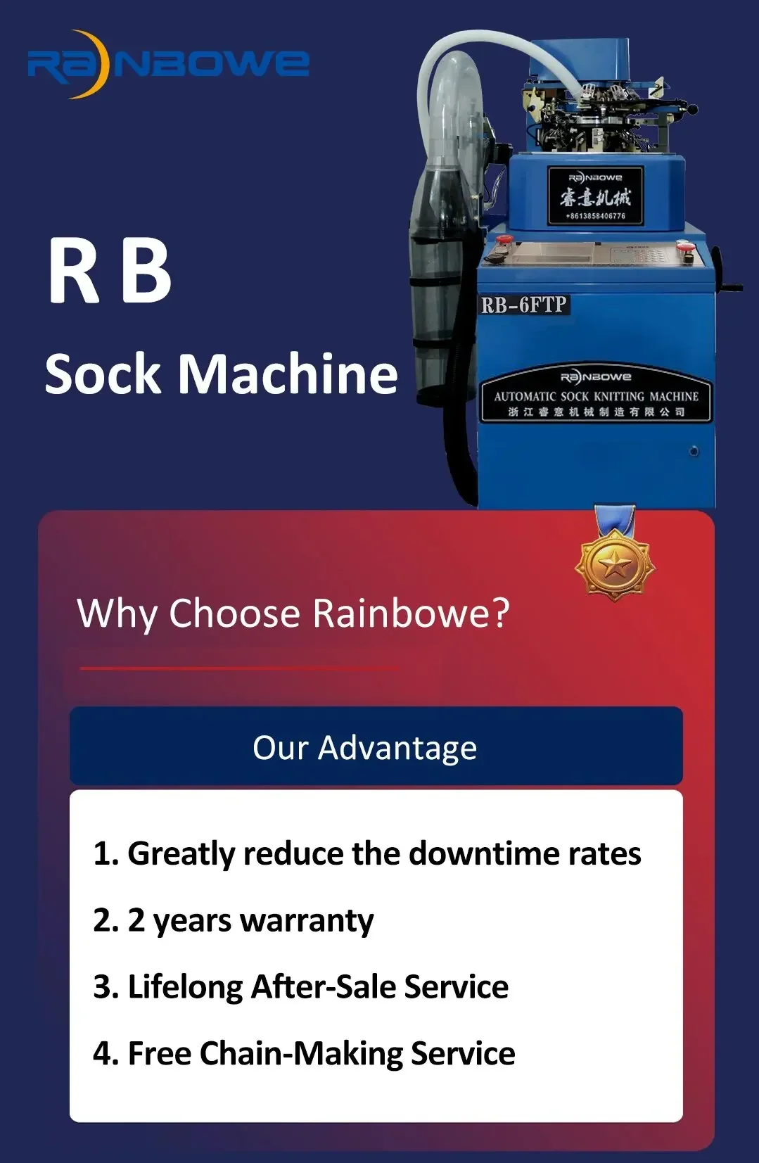 ماكينة صنع الجوارب عالية السرعة الصينية ماكينة حياكة الجورب الأوتوماتيكية لخياطة الجوارب #6