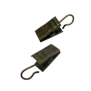 20 قطعة / مجموعة نافذة ستارة هوك كليب قوي ودائم اكسسوارات نافذة المنزل الصلبة الحديد ستارة هوك أفضل 10 بيع سحب الستارة - No6