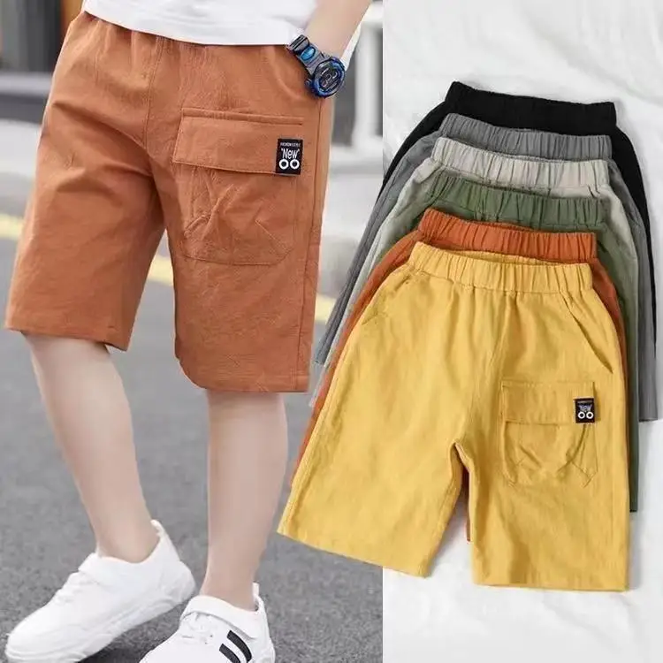 2024 Summer 3-10 Years Boys Casual Thin Knee Length Shorts