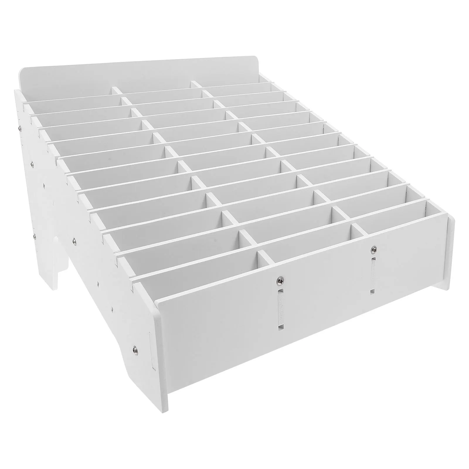 

36-Slot Phone Storage Box Wooden Desktop Organizer For Classroom Office Conference Room Mobile Phone Holder Rack Cellphone