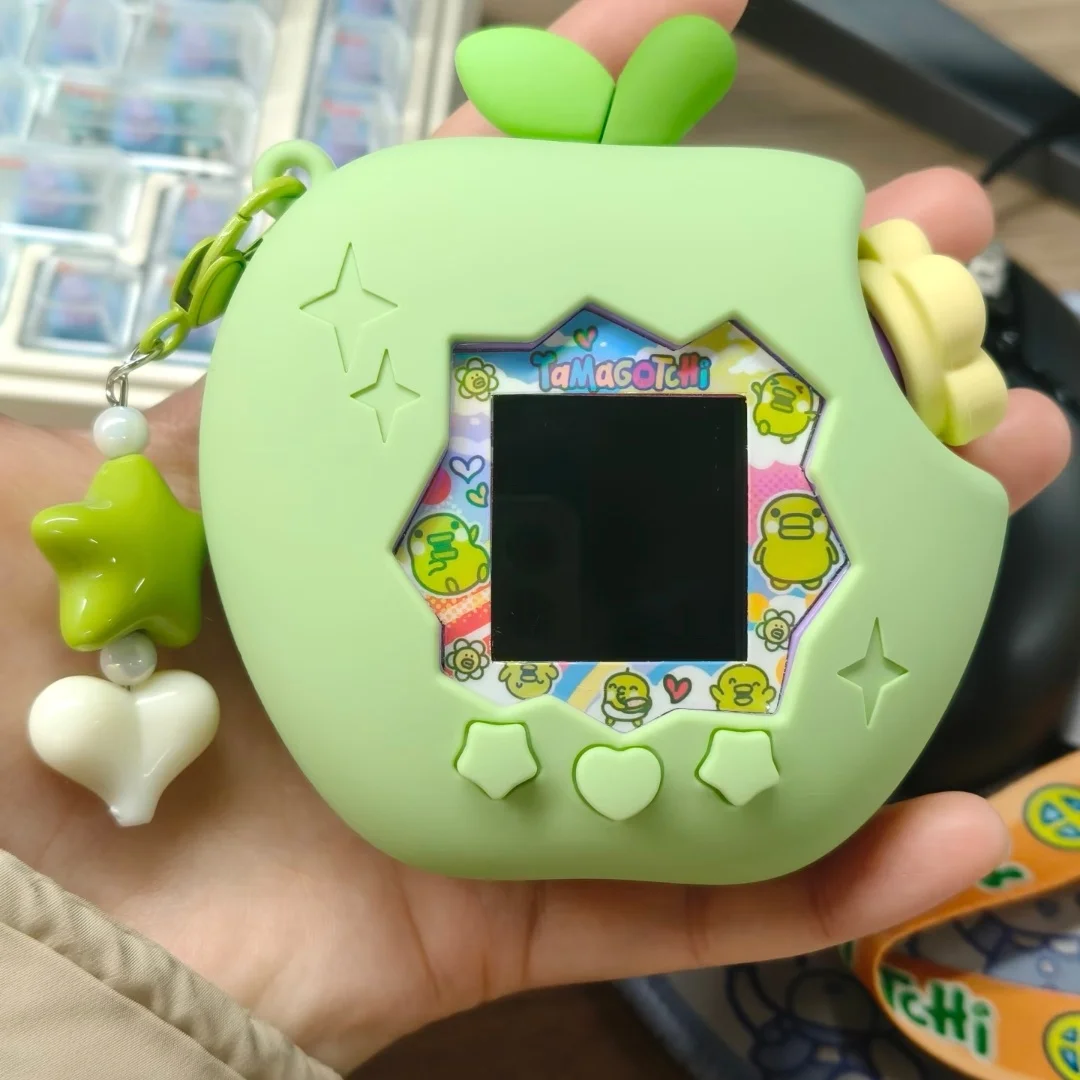 

Tamagotchi Paradise Pet Machine Green Apple Protective Case Color Transparent Screen Accessories Replacement Panel Pet Machine
