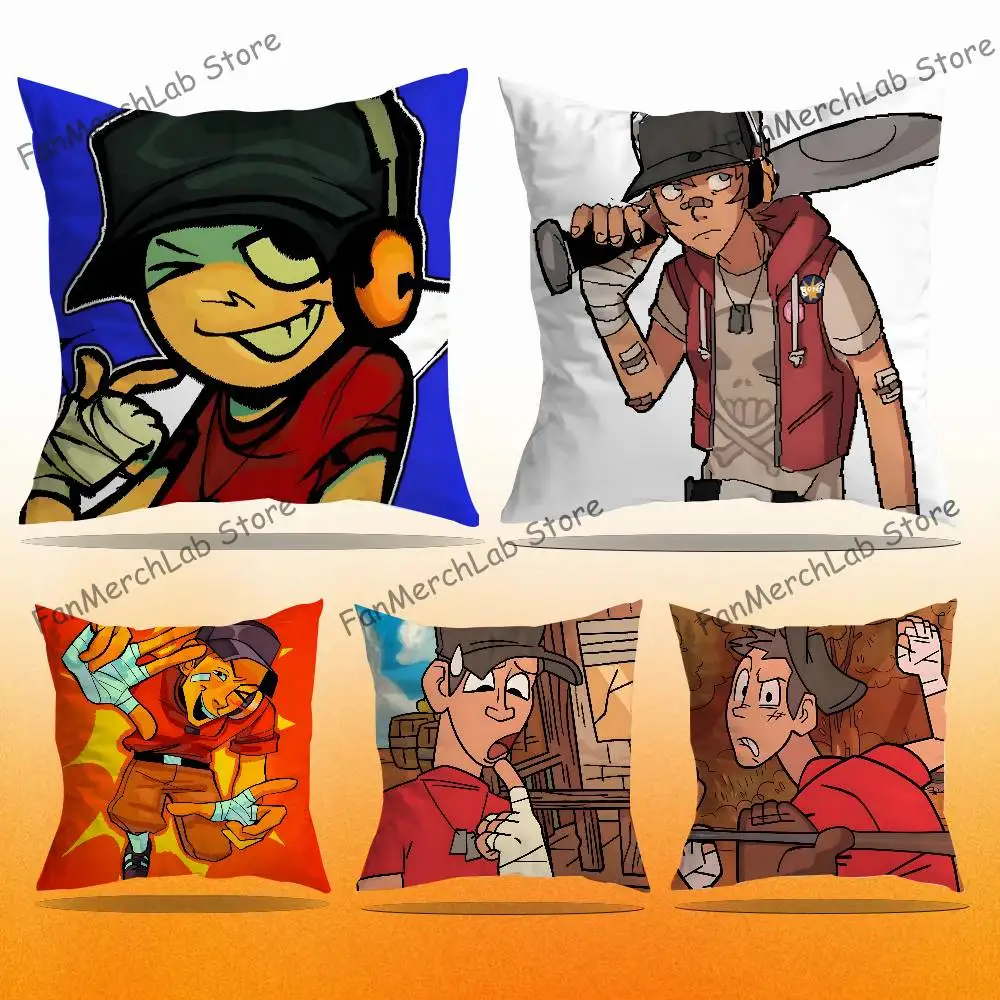 Game TF2 S-Scout Pillow Case Ultra Soft Skin Friendly Fabric Cloud Like Comfort & Concealed Zipper