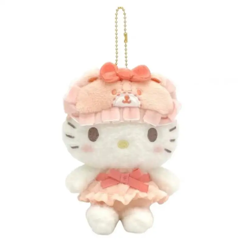 

Милая плюшевая кукла-брелок Hello Kitty, My Melody, Kuromi из серии «Новые лучшие друзья»: маска для глаз, пижама, украшение, подарок