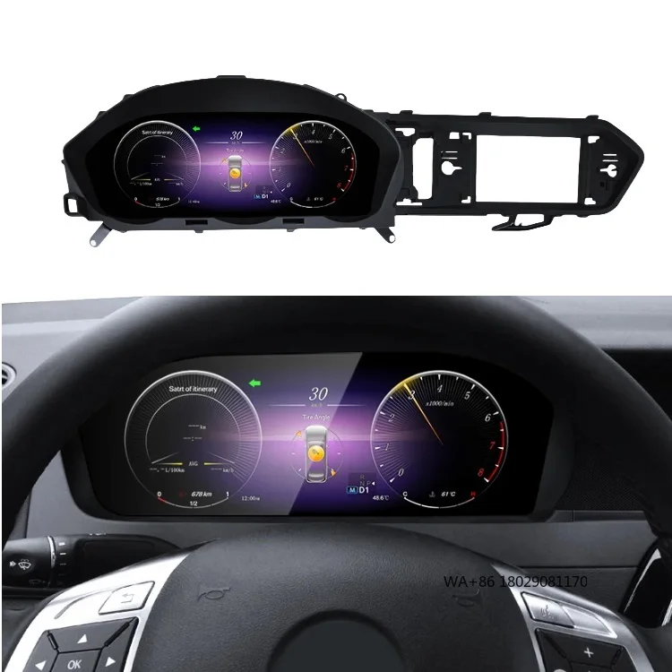 

12.3 Inch Cockpit Instrument Cluster Unit Dashboard Digital Virtual for Benz C Class W204 NTG4.5 2012-2015 Linux System
