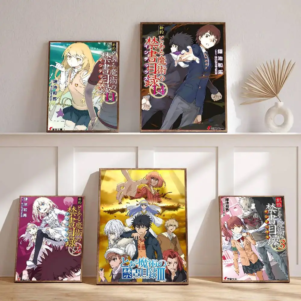1pc Souyaku Toaru Majutsu No Index Poster Sticker Print Waterproof Wall Art For Living Room Bedroom Home Decor