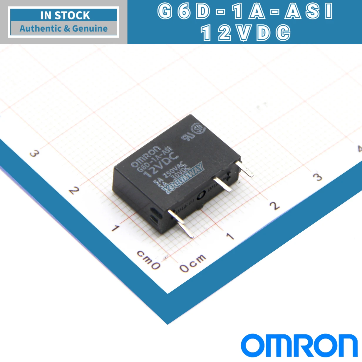 New Authentic Original OMRON PCB Power Relay G6D-1A-ASI-5VDC 24VDC 12VDC DC12V 24V 4pin 5A P6D-04P