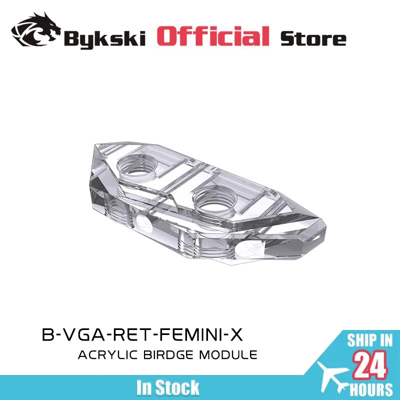

Клеммная колодка графического процессора BYKSKI для графического компьютера, охлаждающий водяной блок, комплект охлаждения, прозрачная акриловая основа B-VGA-RET-FEMINI-X