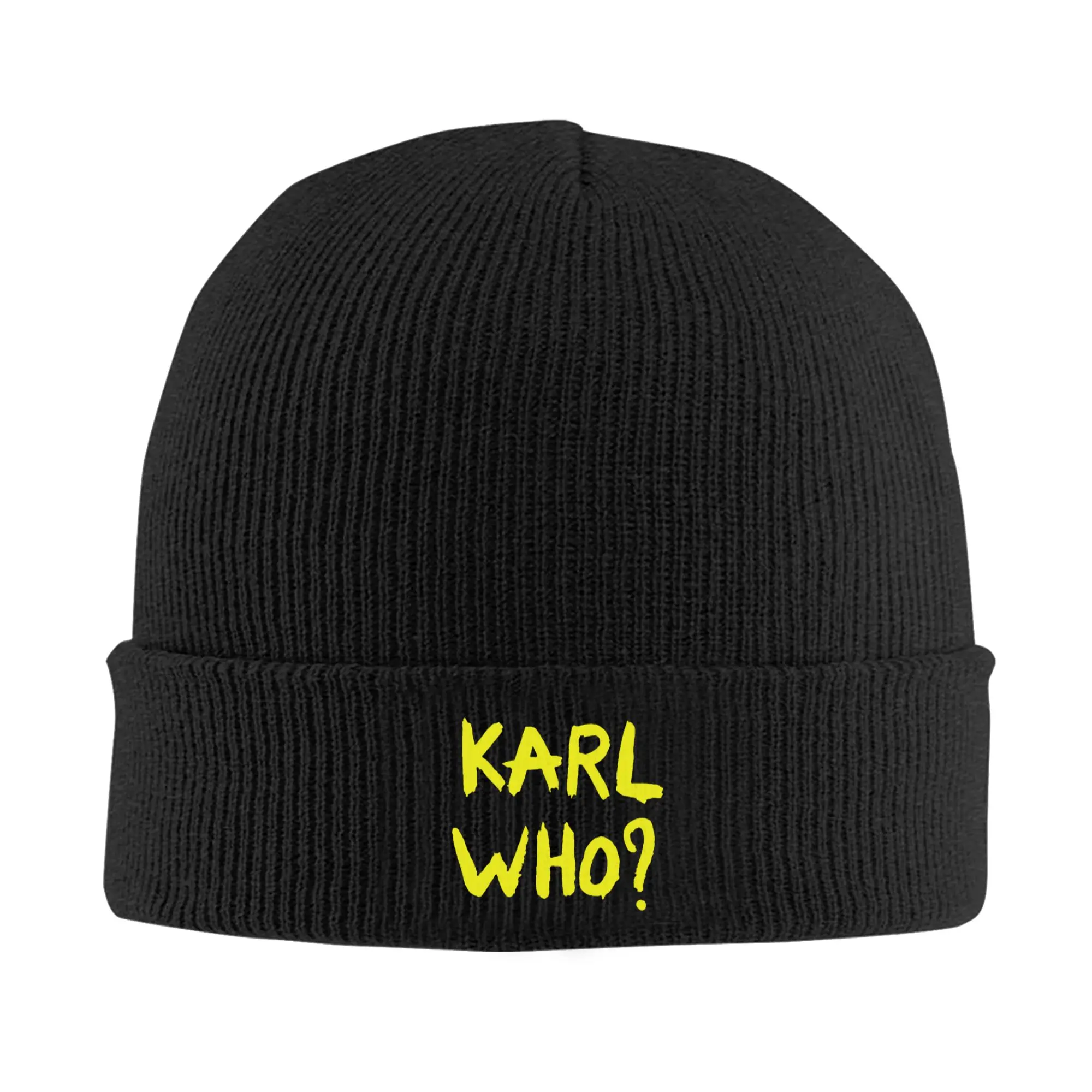 

Шапки-бини Karl Who унисекс, вязаные, эластичные, в стиле K-pop, для взрослых, зимние, теплые, в стиле хип-хоп, подарки
