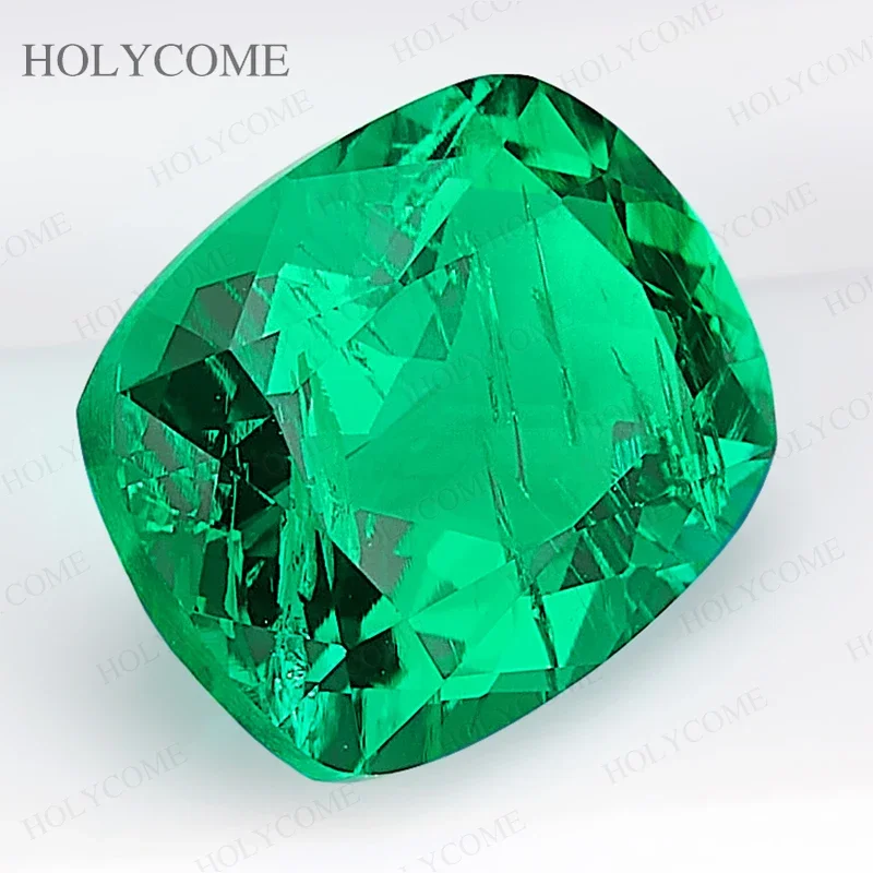 Top Lab Grown Columbia Emerald Green Elongate Cushion Cut Loose Gemstone Diamond For Jewelry Making AGL Certificate Charms Beads