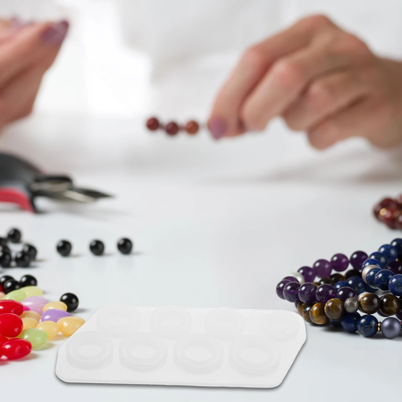 

2pcs Ring Mold Silicone Epoxy Resin for Jewelry Making Oval Silicone Molds Reusable Easy Demolding Flat Surface Resin Crystal