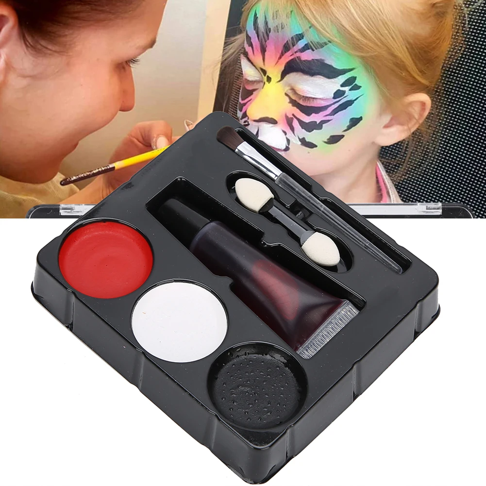 Blood Makeup Set Fake Blood Halloween Props Makeup Face Painting Tool Set