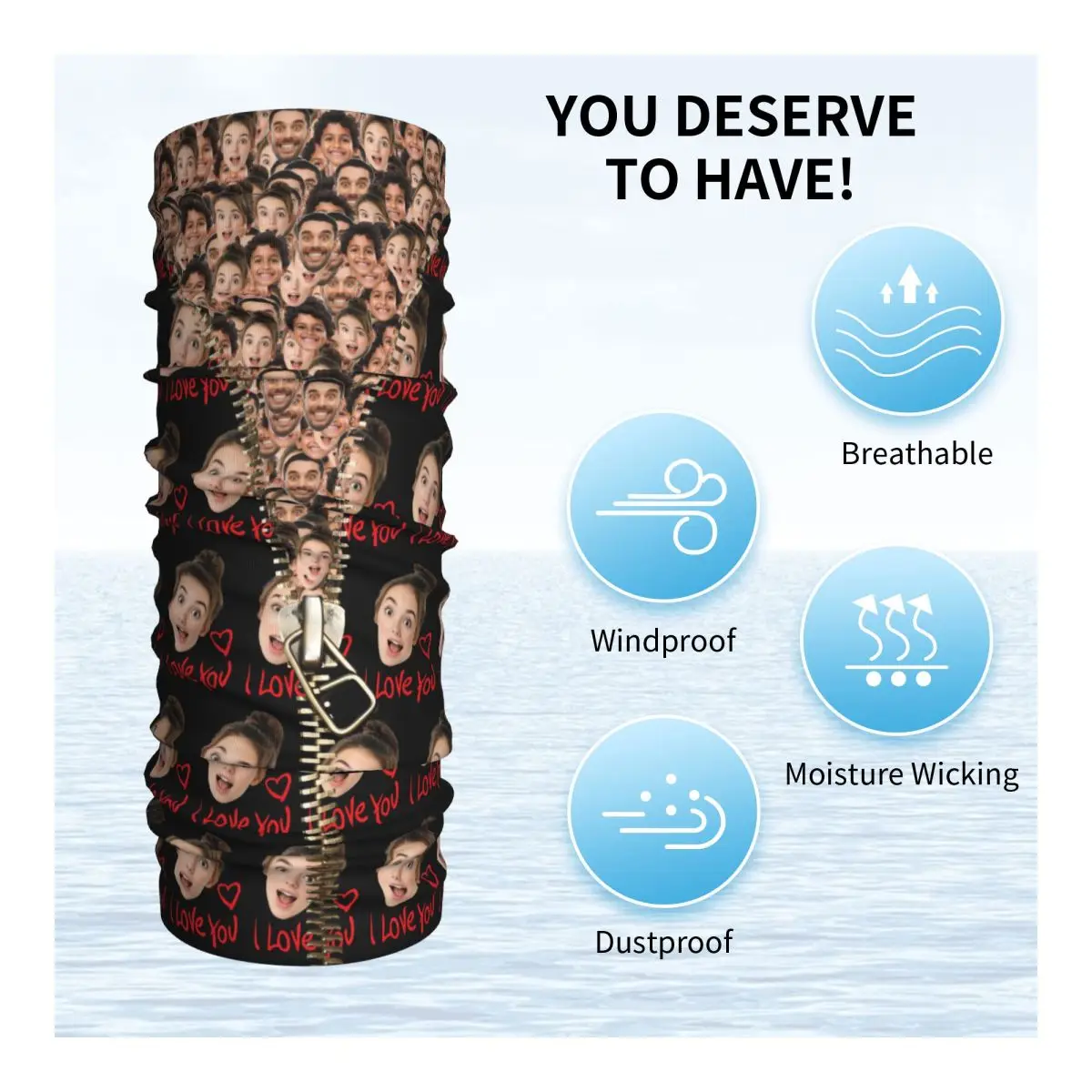 مخصص البريدي الأسرة الوجه باندانا الرقبة أدفأ الرجال النساء الشتاء التزلج المشي لمسافات طويلة وشاح الجراب واقي الوجه