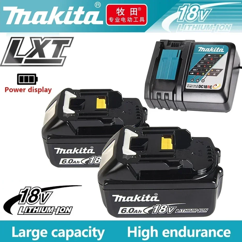 

New Makita 18V Battery 6Ah BL1860 BL1850B BL1850 BL1840 BL1830 Screwdriver Replacement Power Tool Rechargeable Lithium Batteries