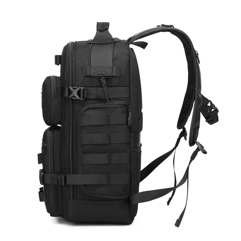 Ozuko New 15.6 inch Laptop Backpack Men\'s Outdoor Sports Multi Function Large Capacity Shoulder Bag Waterproof Tactical Backpack