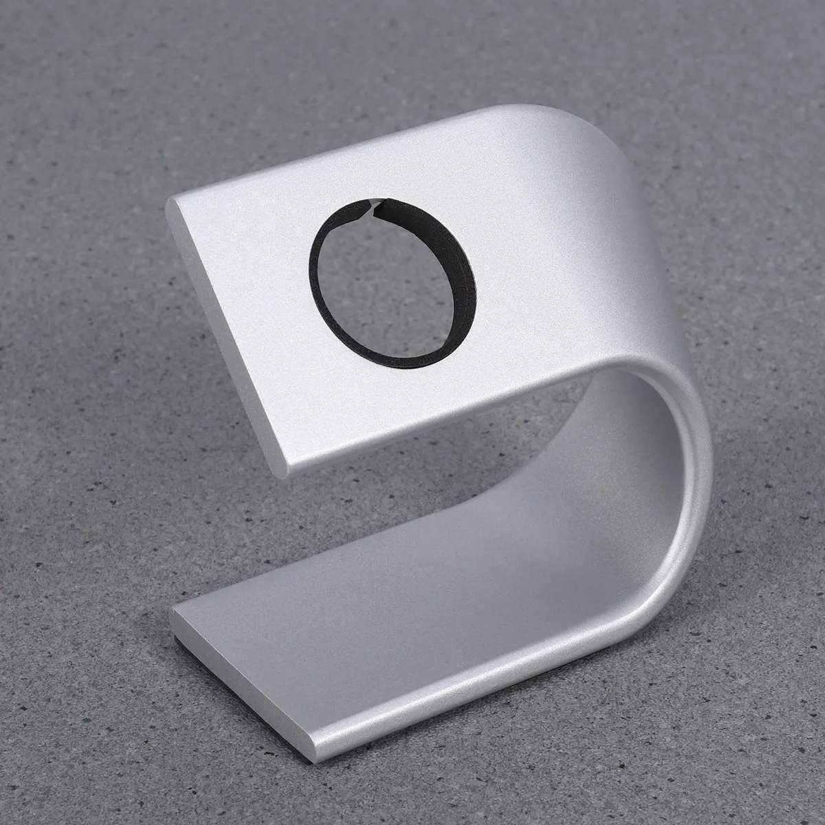 

Подставка для часов, серебристая, U-образная, прочная, с нескользящим основанием, док-станция для зарядки, портативная платформа для просмотра под разными углами