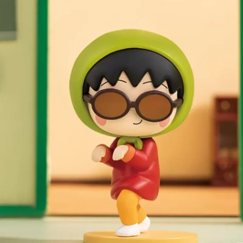

POP MART Chibi Maruko-chan's Quirky Adventures Series фигурки 1 шт./9 шт. слепая коробка сумка для догадок украшение для рабочего стола милая модель подарок