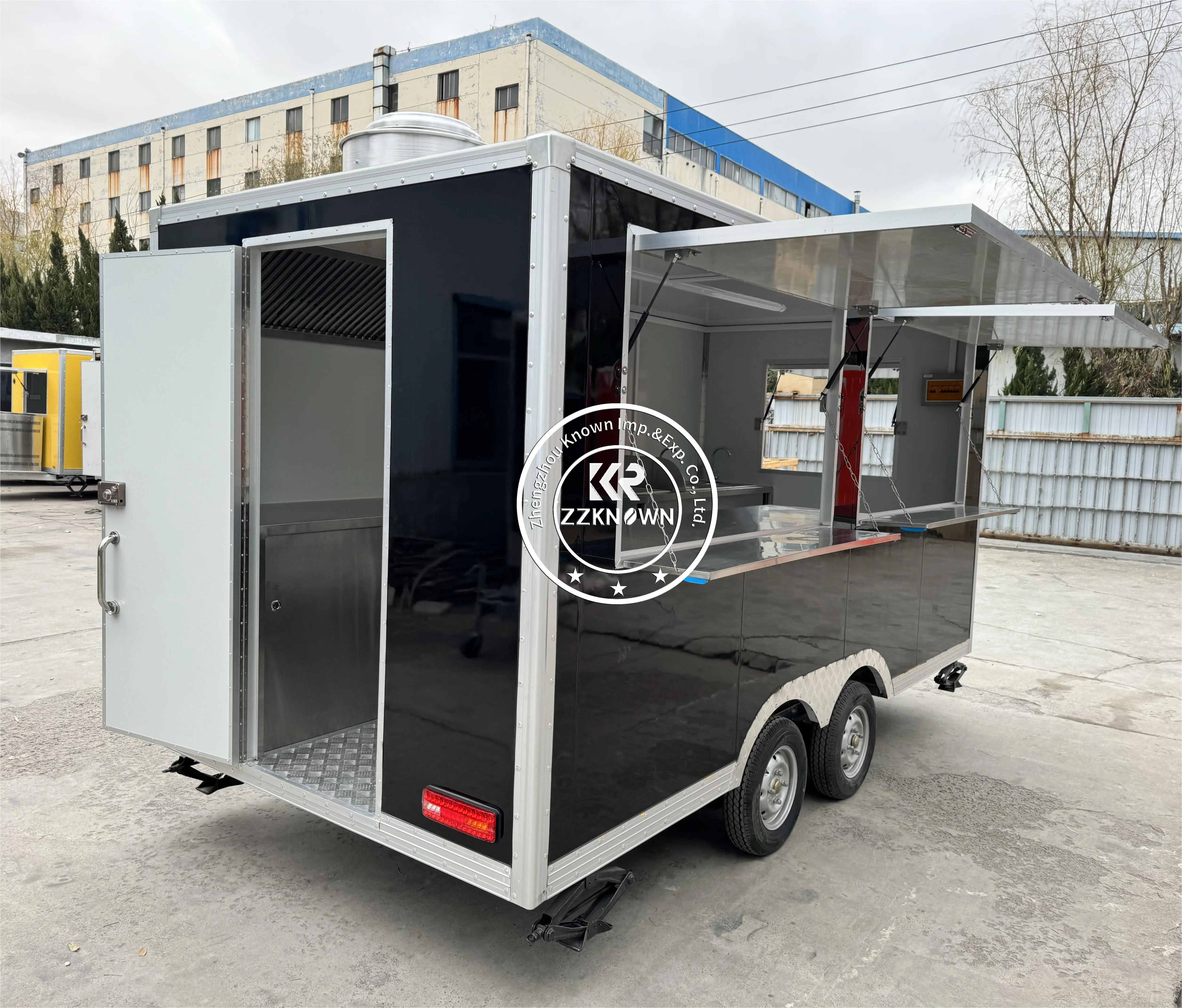 Mobile Food Truck Coffee Snack Kiosk Customized New Fashion Mobile Catering Food Trailer with Full Equipment