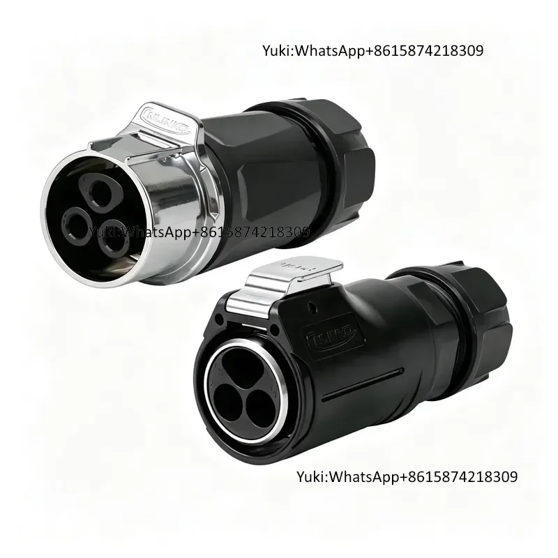 For CNLINKO LP32 M32 Waterproof Connector 3 Pin IP68&IPX9K High Current 100A Power Plug Socket for Industrial Charging