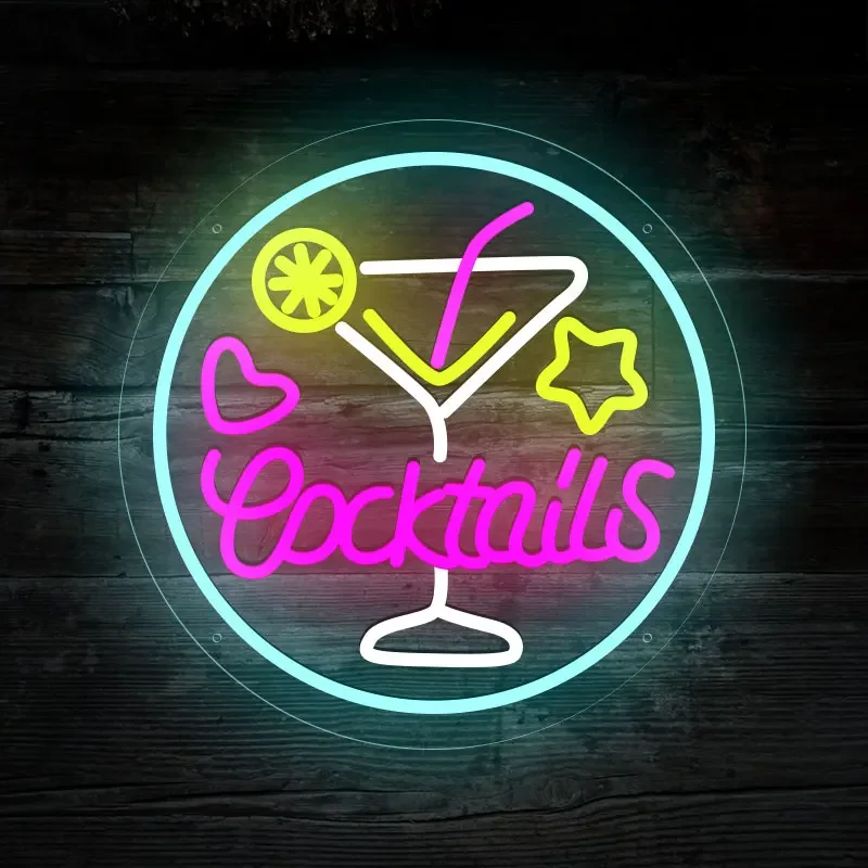 

Restaurant Beer Bar Pub Restaurant Cocktails Decor Bar Led Neon Signs for Wall Decor Neon Design Logo Light Neon Sign Maker